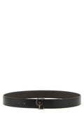 Christian Louboutin Men's CL Reversible Calfskin Belt | Black & Brown