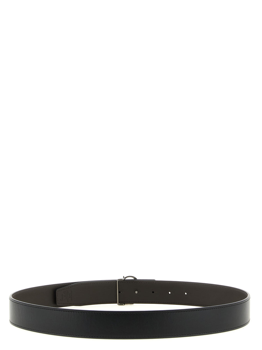 Christian Louboutin Men's CL Reversible Calfskin Belt | Black & Brown
