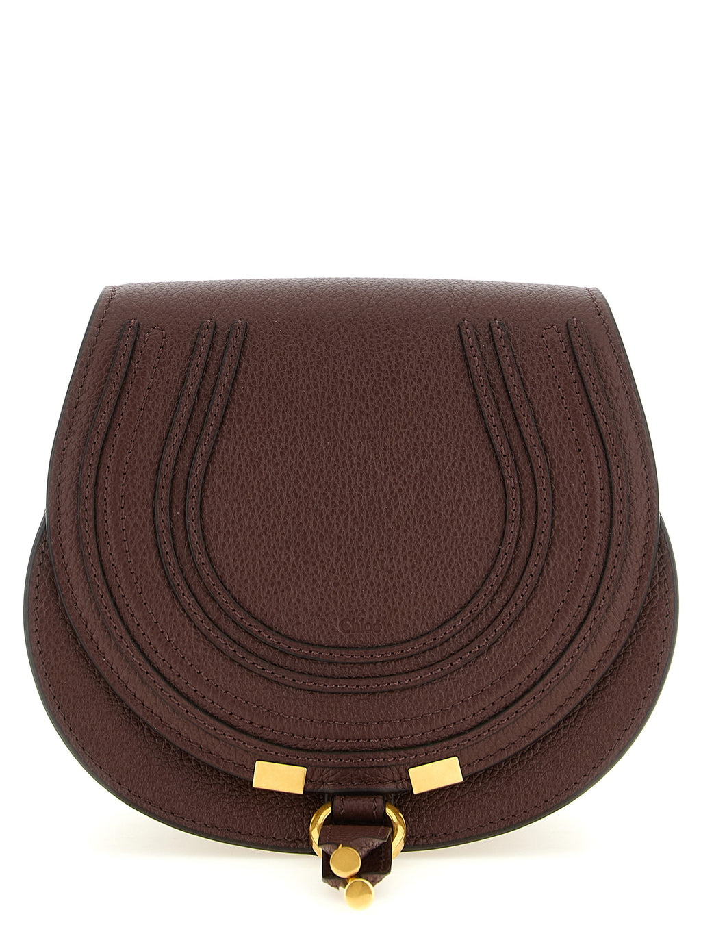 Chloé Women's Marcie Saddle Brown Calfskin Leather Crossbody Bag
