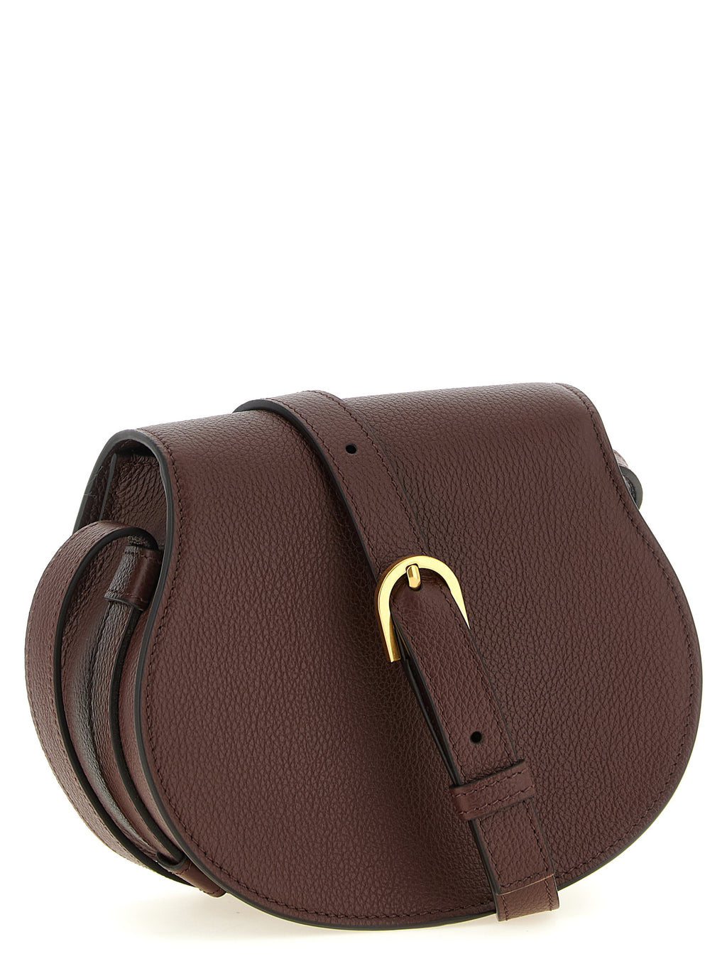 Chloé Women's Marcie Saddle Brown Calfskin Leather Crossbody Bag