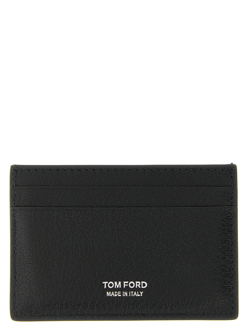 Tom Ford Men's T-Line Black Goatskin Leather Cardholder