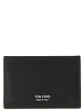 Tom Ford Men's T-Line Black Goatskin Leather Cardholder