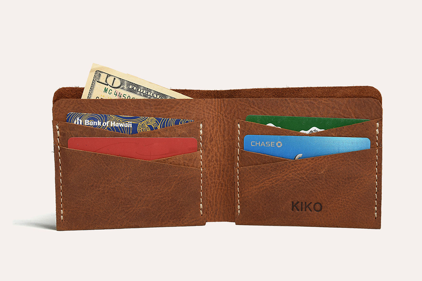 Men's Kiko Buck Bifold Cowhide Leather Wallet