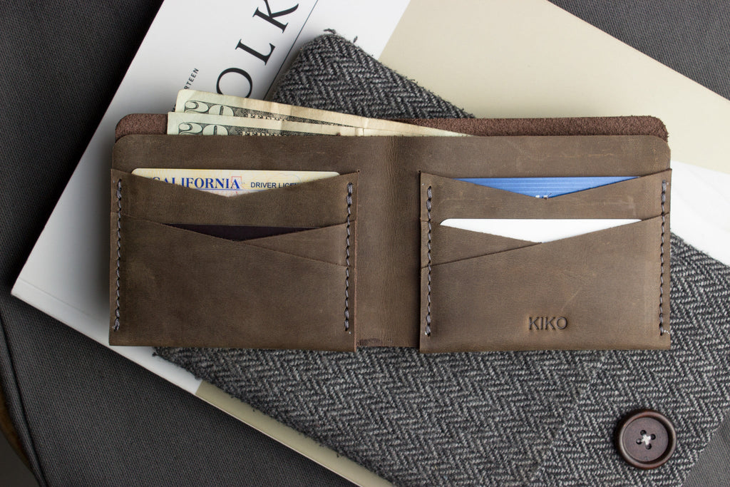 Men's Kiko Buck Bifold Cowhide Leather Wallet