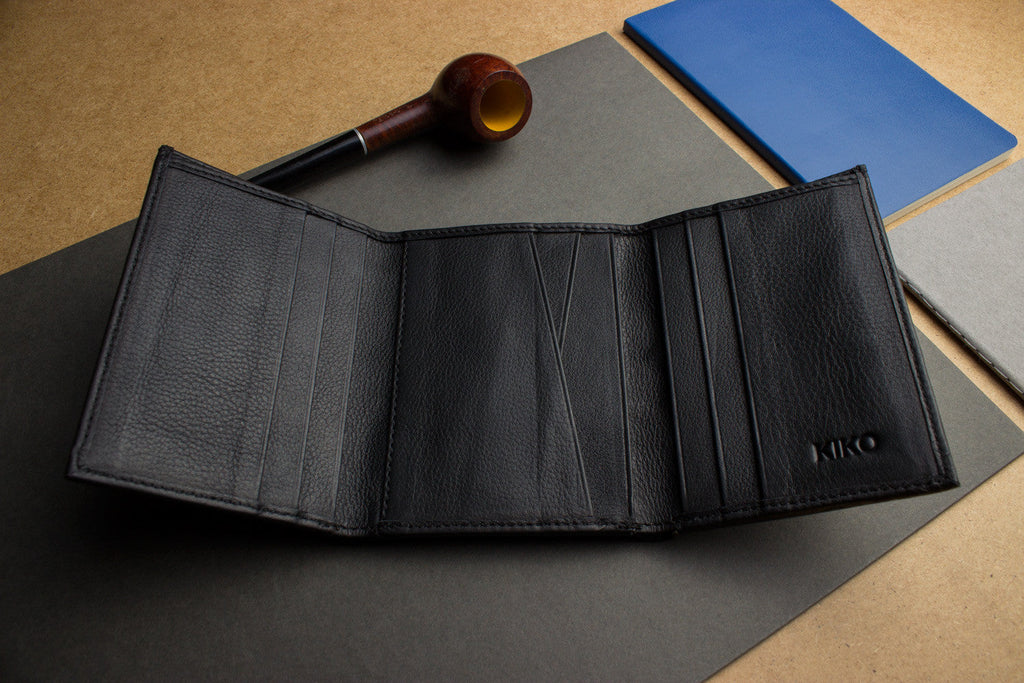 Men's Kiko Full Grain Leather Trifold Wallet