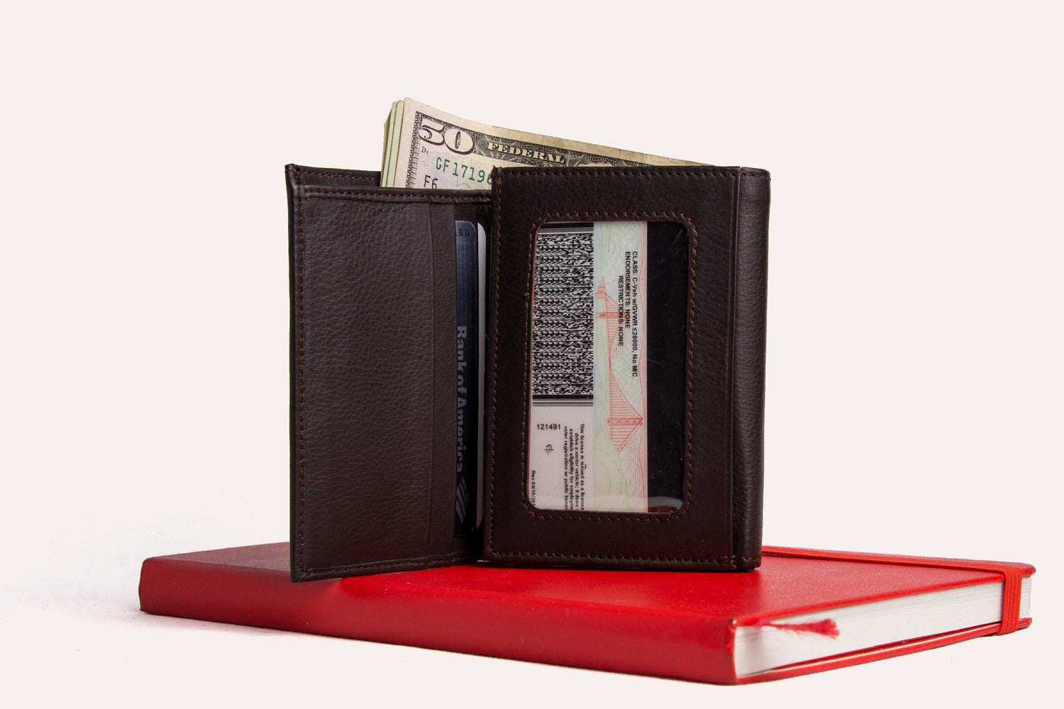 Men's Kiko Full Grain Leather Trifold Wallet