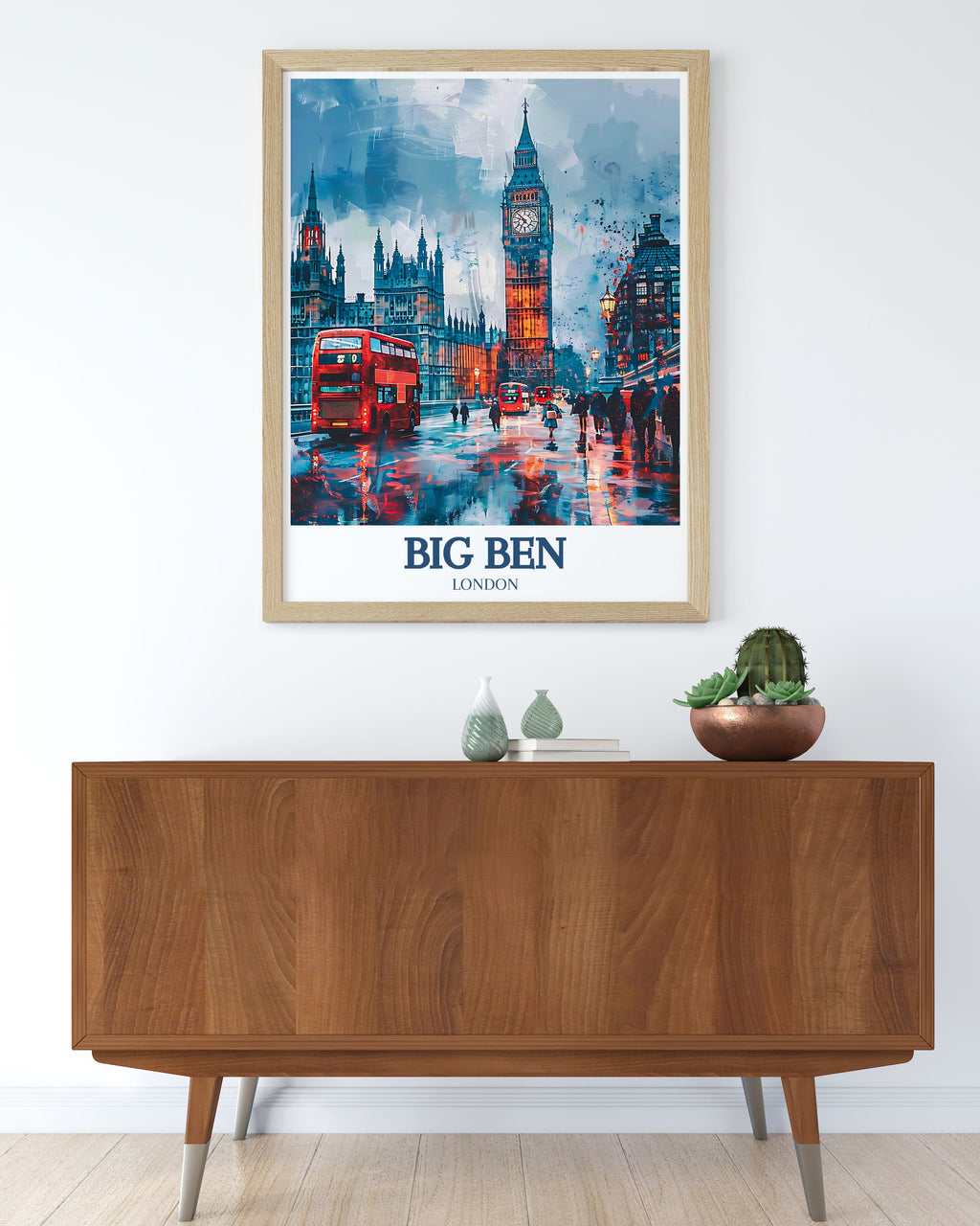 Big Ben Wall Art - Westminster Bridge Wall Decor - River Thames  Wall Art