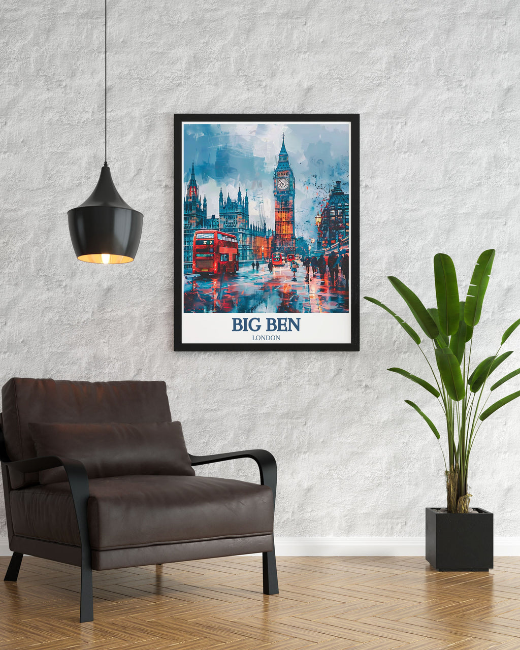 Big Ben Wall Art - Westminster Bridge Wall Decor - River Thames  Wall Art