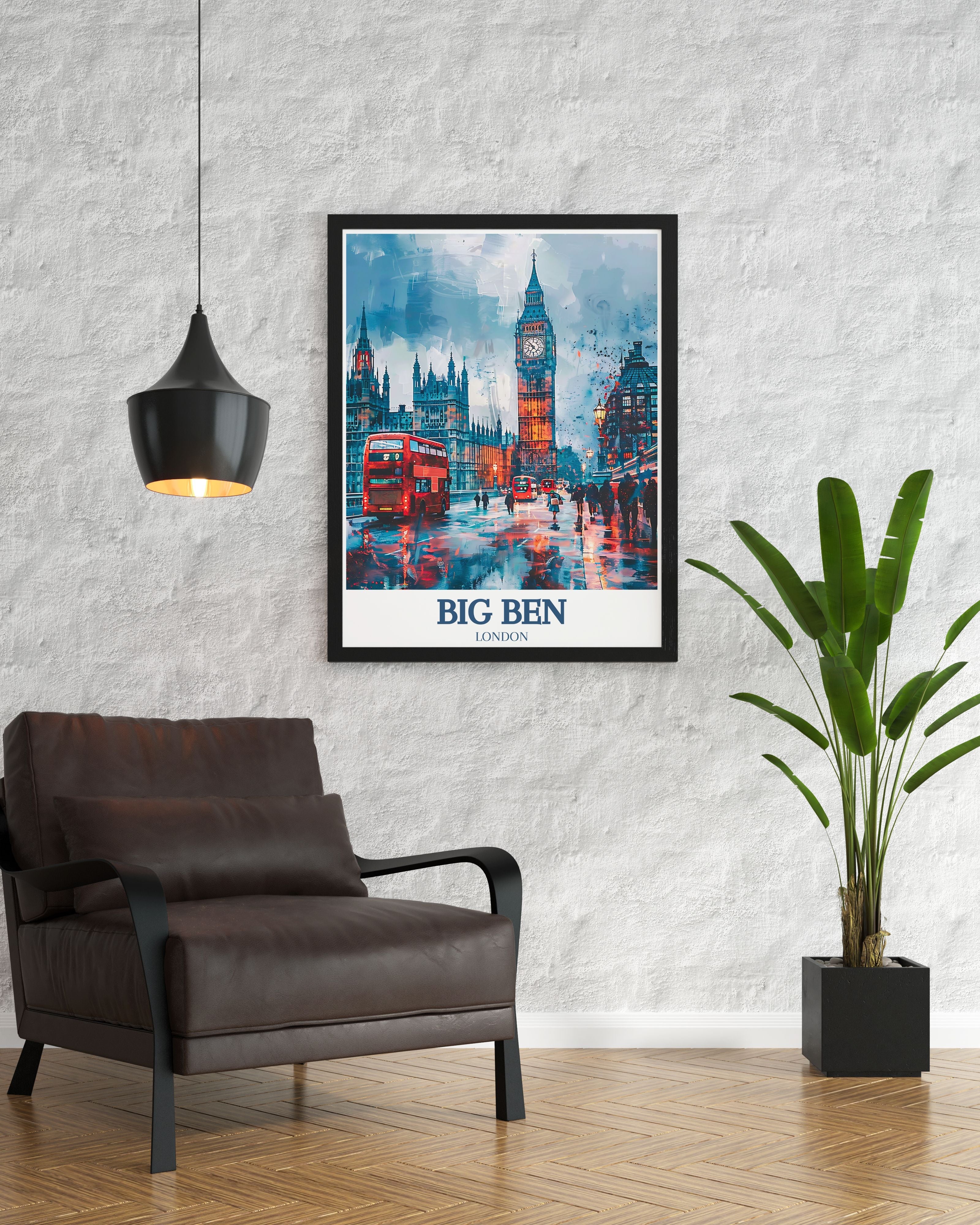 Big Ben Wall Art - Westminster Bridge Wall Decor - River Thames  Wall Art