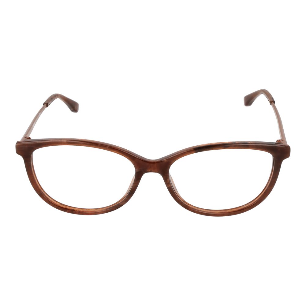 Hugo Boss Women's Brown Acetate Rectangle Full-Rim Eyeglass Frames