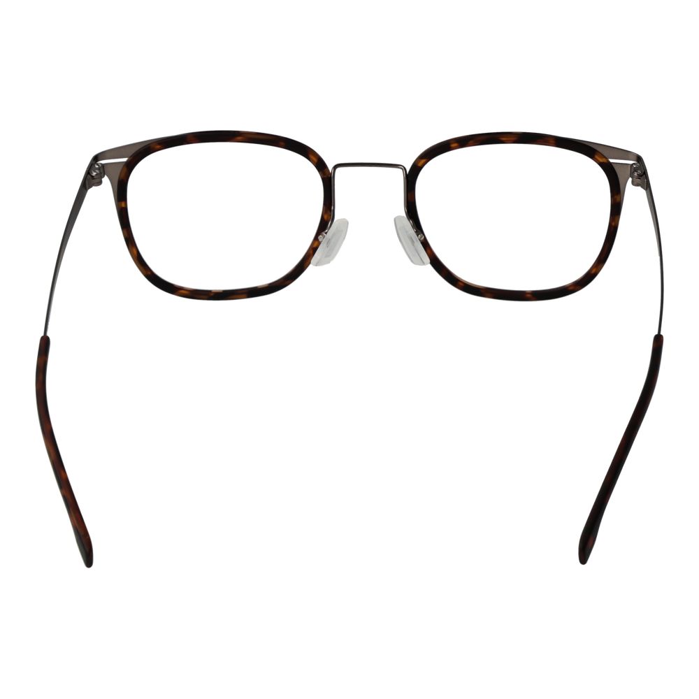 Hugo Boss Brown Stainless Steel Rectangle Glasses Frames