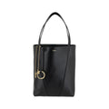 Chloé Spin Black Grained Calfskin Shoulder Bag AW26
