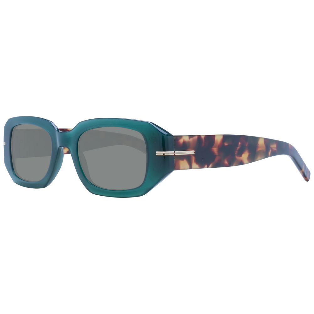 Hugo Boss Women's Green Eco Acetate Rectangle Full-Rim Sunglasses