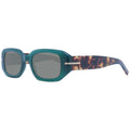 Hugo Boss Women's Green Eco Acetate Rectangle Full-Rim Sunglasses