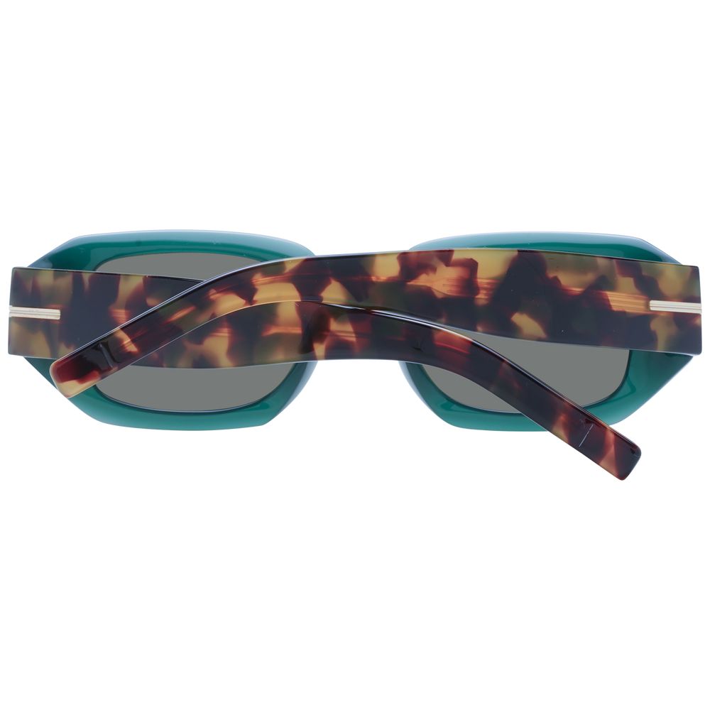 Hugo Boss Women's Green Eco Acetate Rectangle Full-Rim Sunglasses