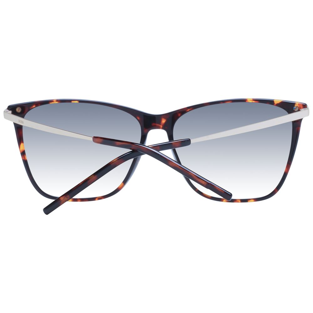 Hugo Boss Women's Brown Acetate Cat Eye Full-Rim Sunglasses