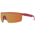 Hugo Boss Men's Red Polyamide Mono Lens Mirrored Sunglasses