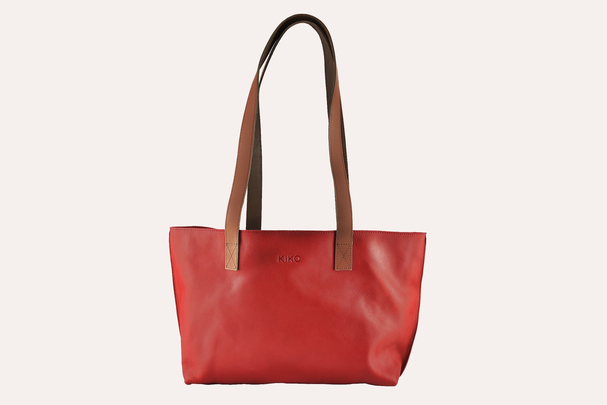 Women's Kiko Perfect Genuine Leather Tote Bag — Red