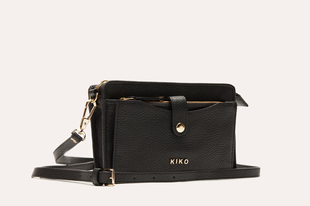 Women's Kiko Wallet Genuine Pebble Leather Crossbody Bag