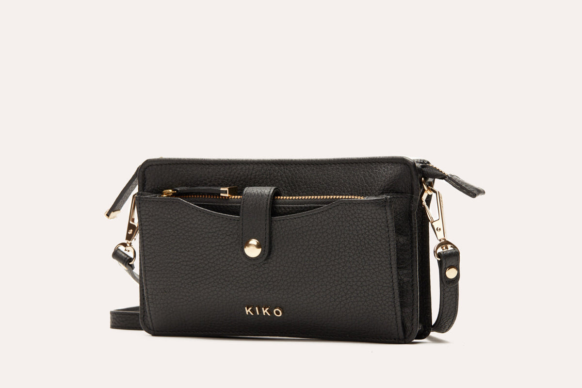 Women's Kiko Wallet Genuine Pebble Leather Crossbody Bag