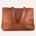 Women's Kiko Classic Genuine Leather Tote Bag — Brown