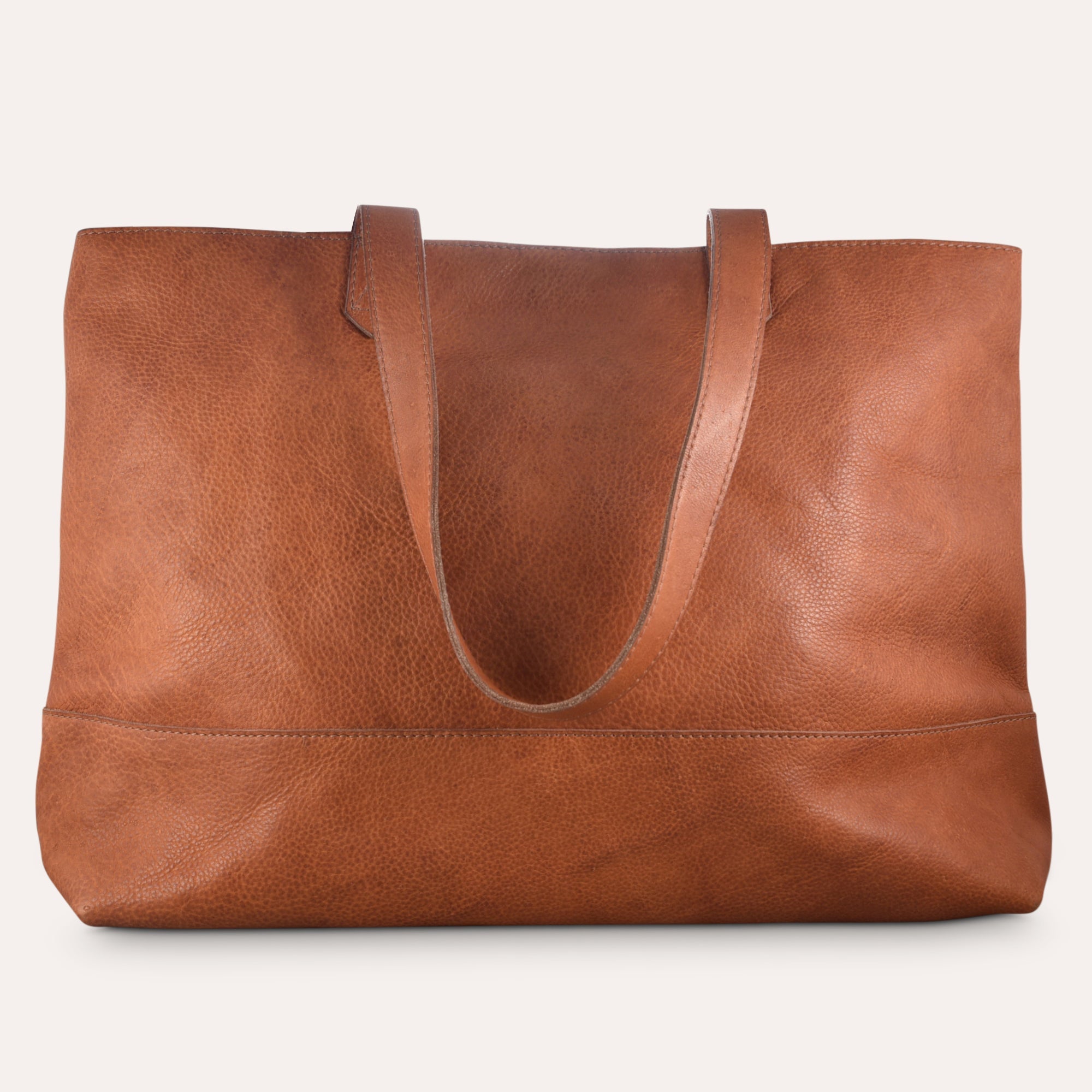 Women's Kiko Classic Genuine Leather Tote Bag — Brown