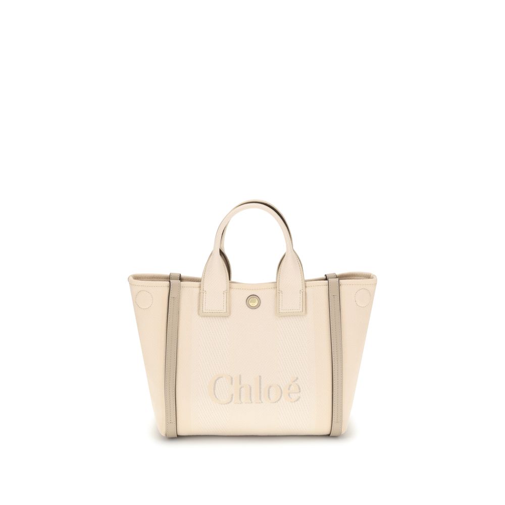 Chloé Women's Carry Beige Cotton Tote Bag