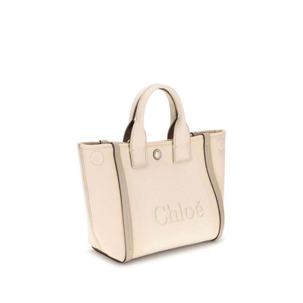 Chloé Women's Carry Beige Cotton Tote Bag