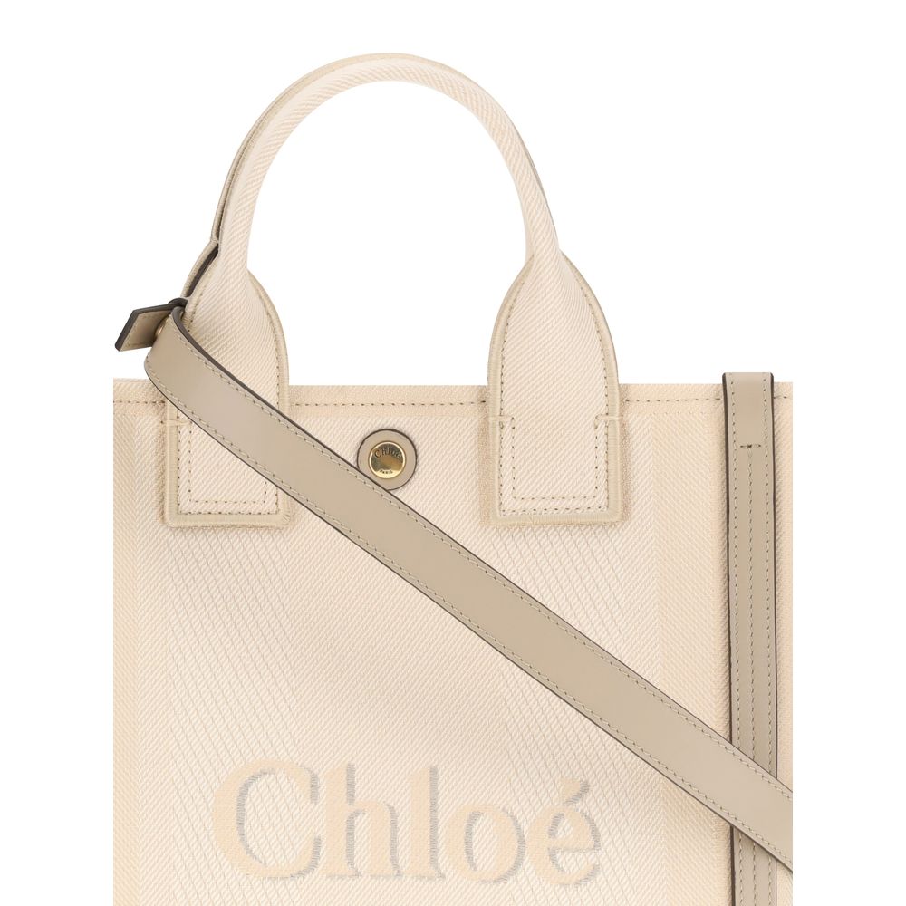 Chloé Women's Carry Beige Cotton Tote Bag