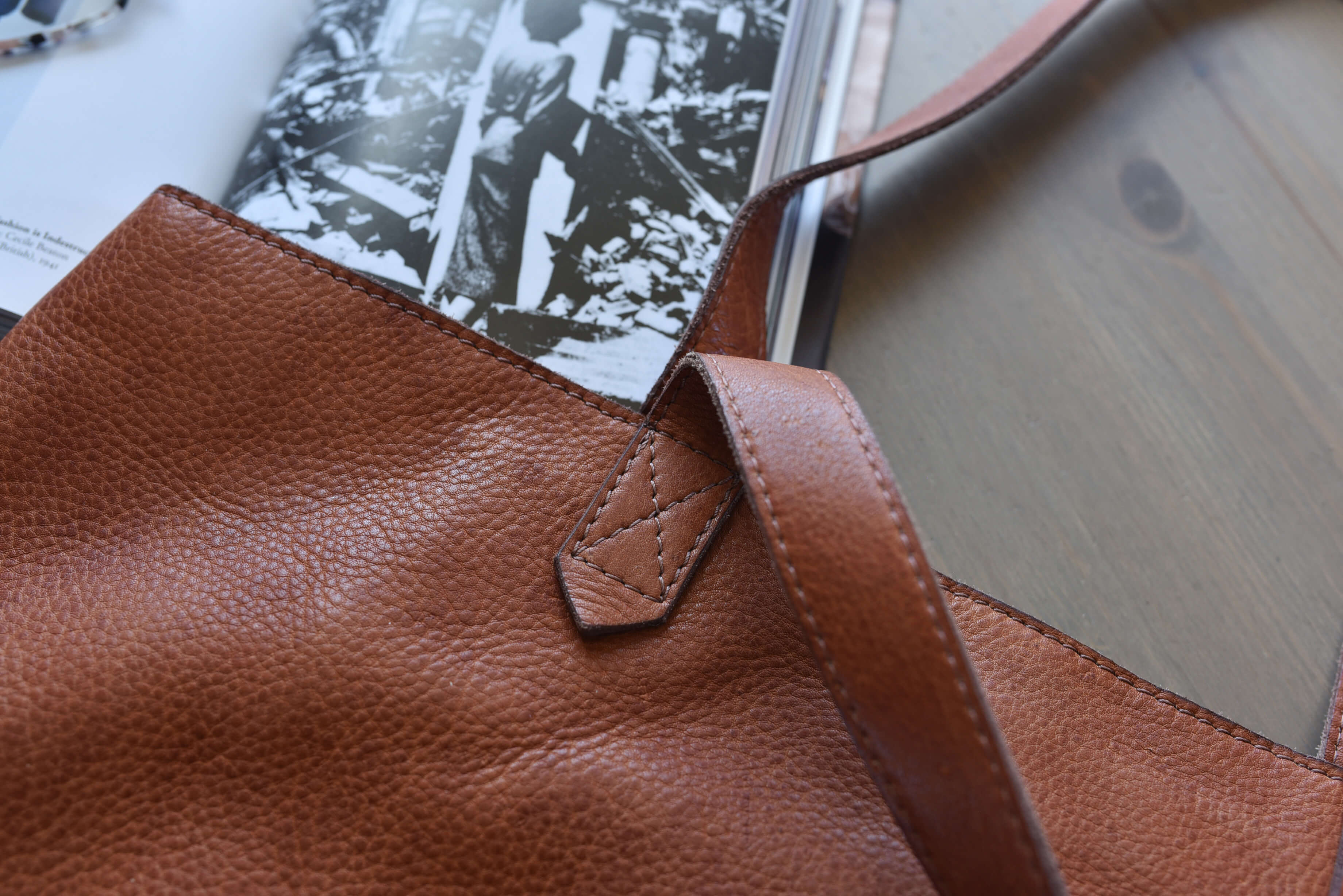 Women's Kiko Classic Genuine Leather Tote Bag — Brown