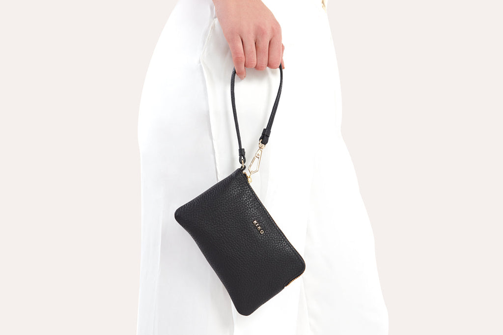 Women's Kiko Genuine Pebble Leather Small Wristlet