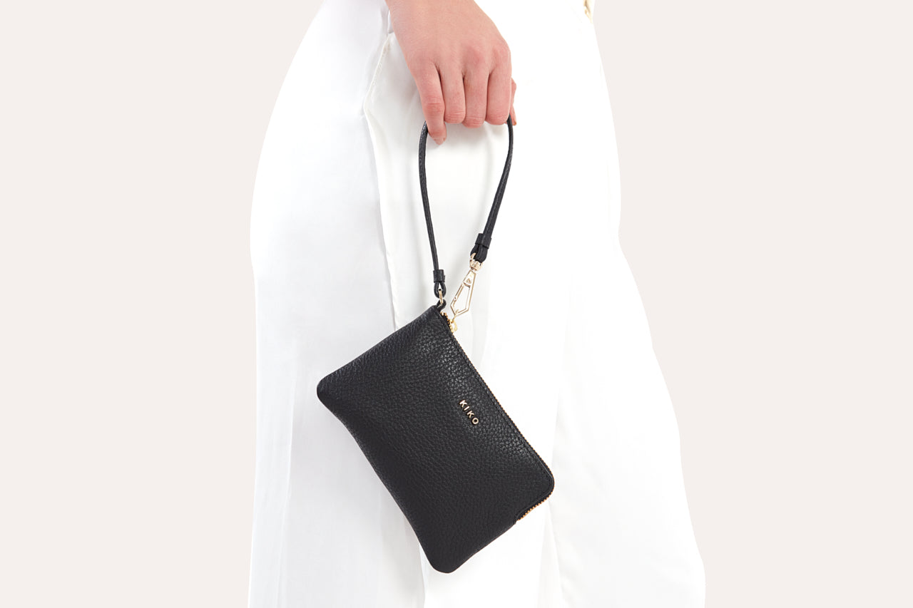 Women's Kiko Genuine Pebble Leather Small Wristlet