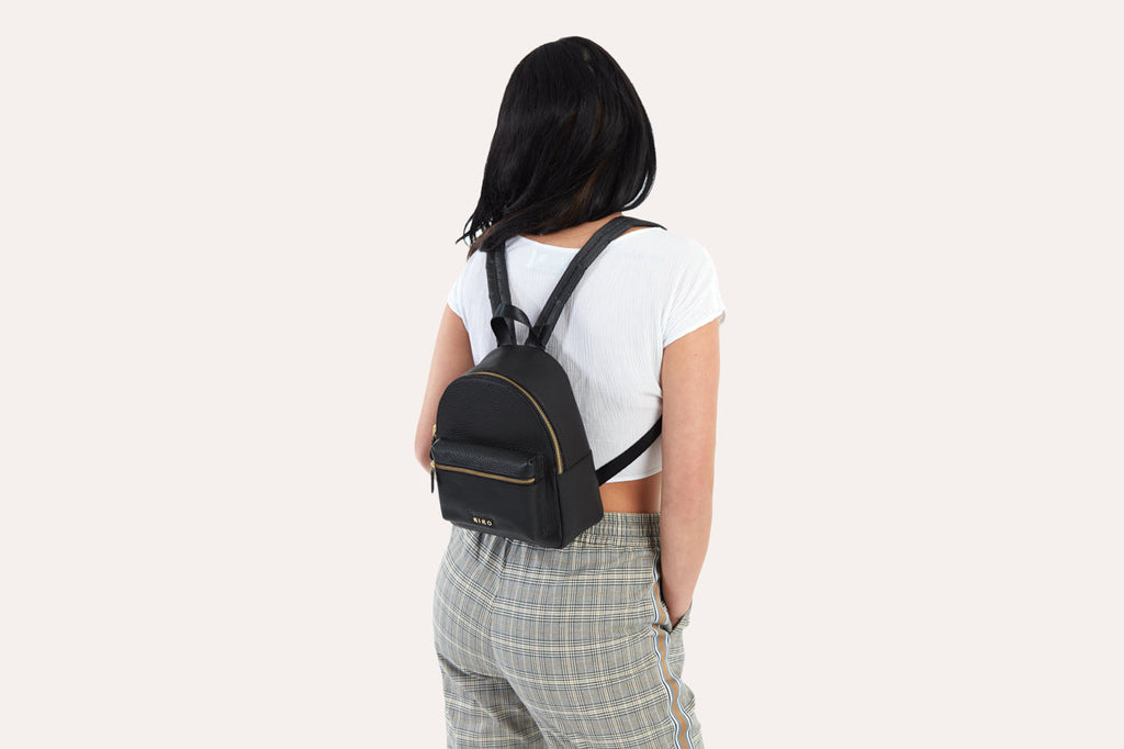 Women's Kiko Itty-Bitty Genuine Pebble Leather Mini Backpack