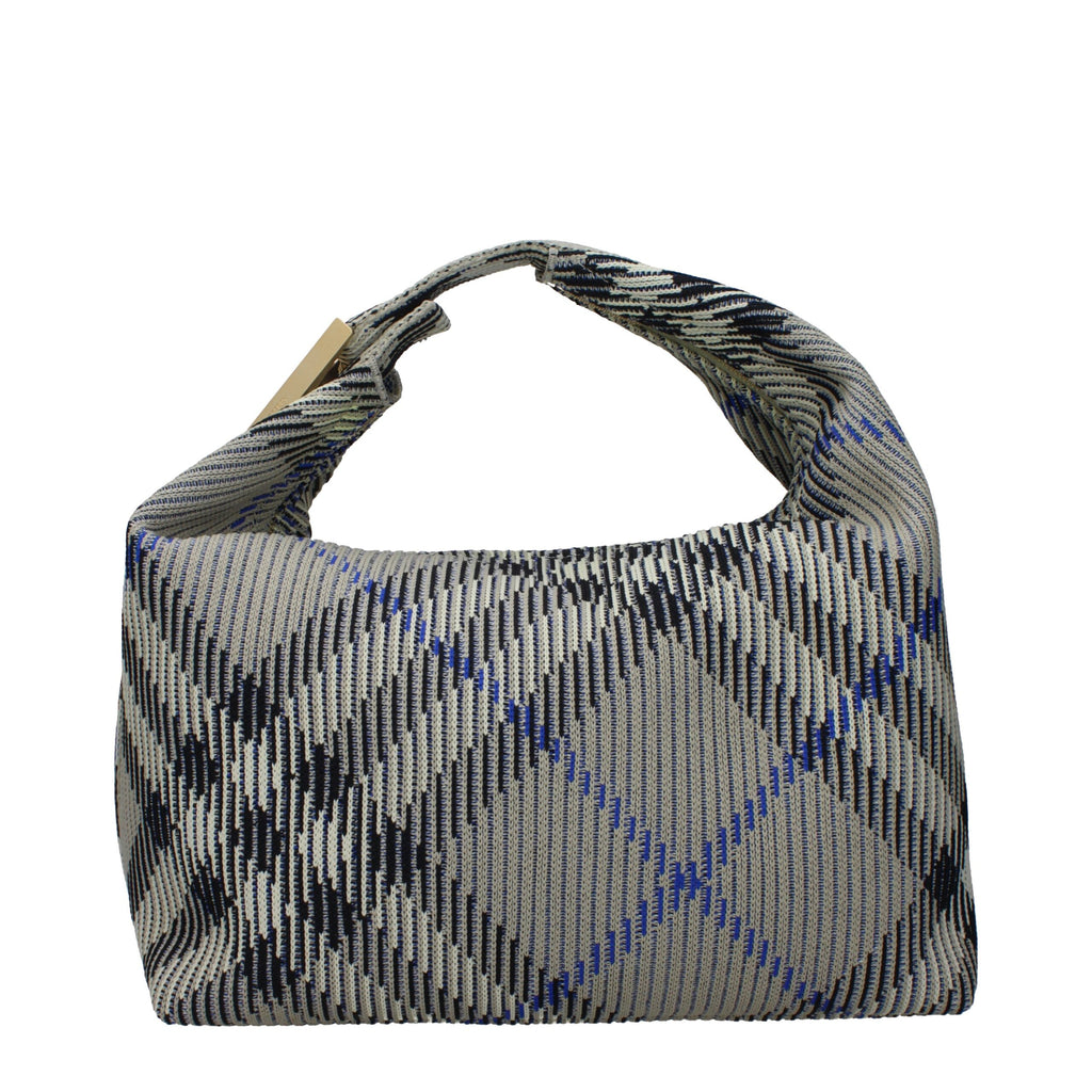 Burberry Women's Green Polyamide Check Medium Handbag