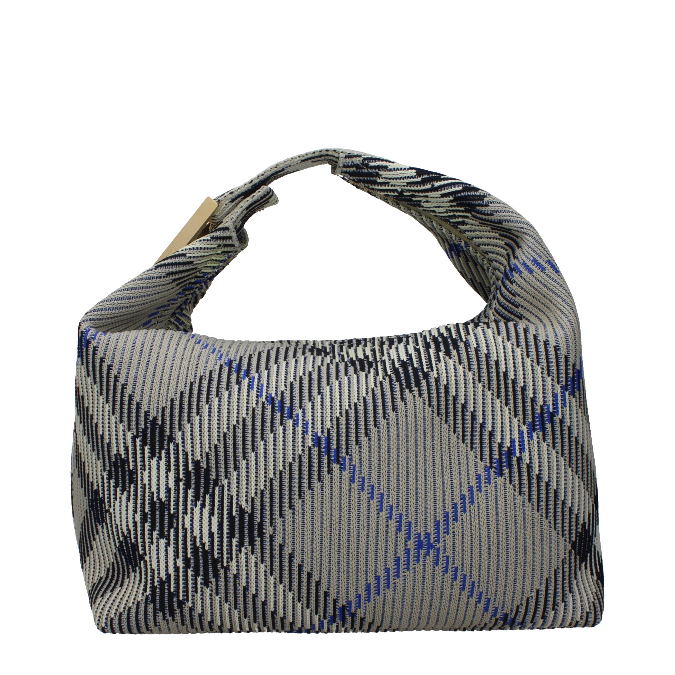 Burberry Women's Green Polyamide Check Medium Handbag