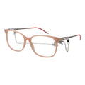 Hugo Boss Women's Cream Acetate Rectangle Full-Rim Eyeglass Frames with Chain