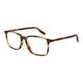 Ermenegildo Zegna Unisex Brown Acetate Rectangle Full-Rim Eyeglass Frames