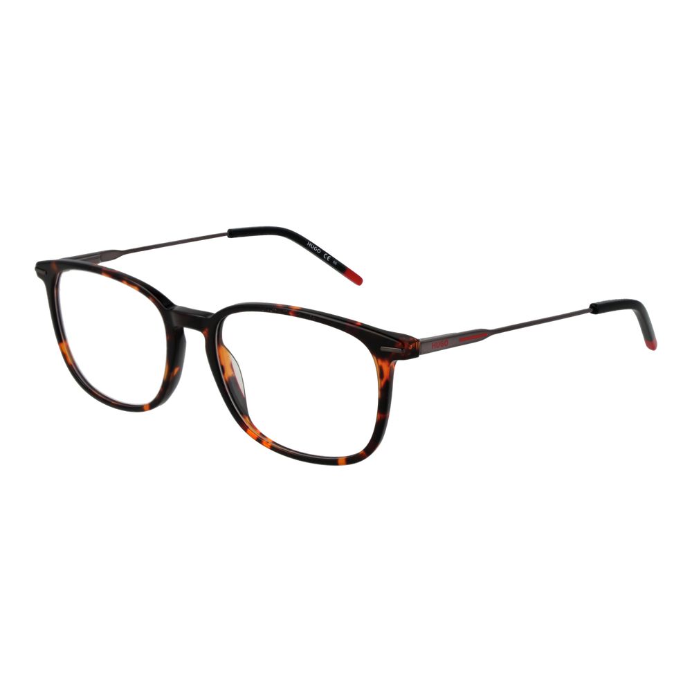Hugo Boss Brown Acetate Rectangle Glasses Frames (Spring Hinges)