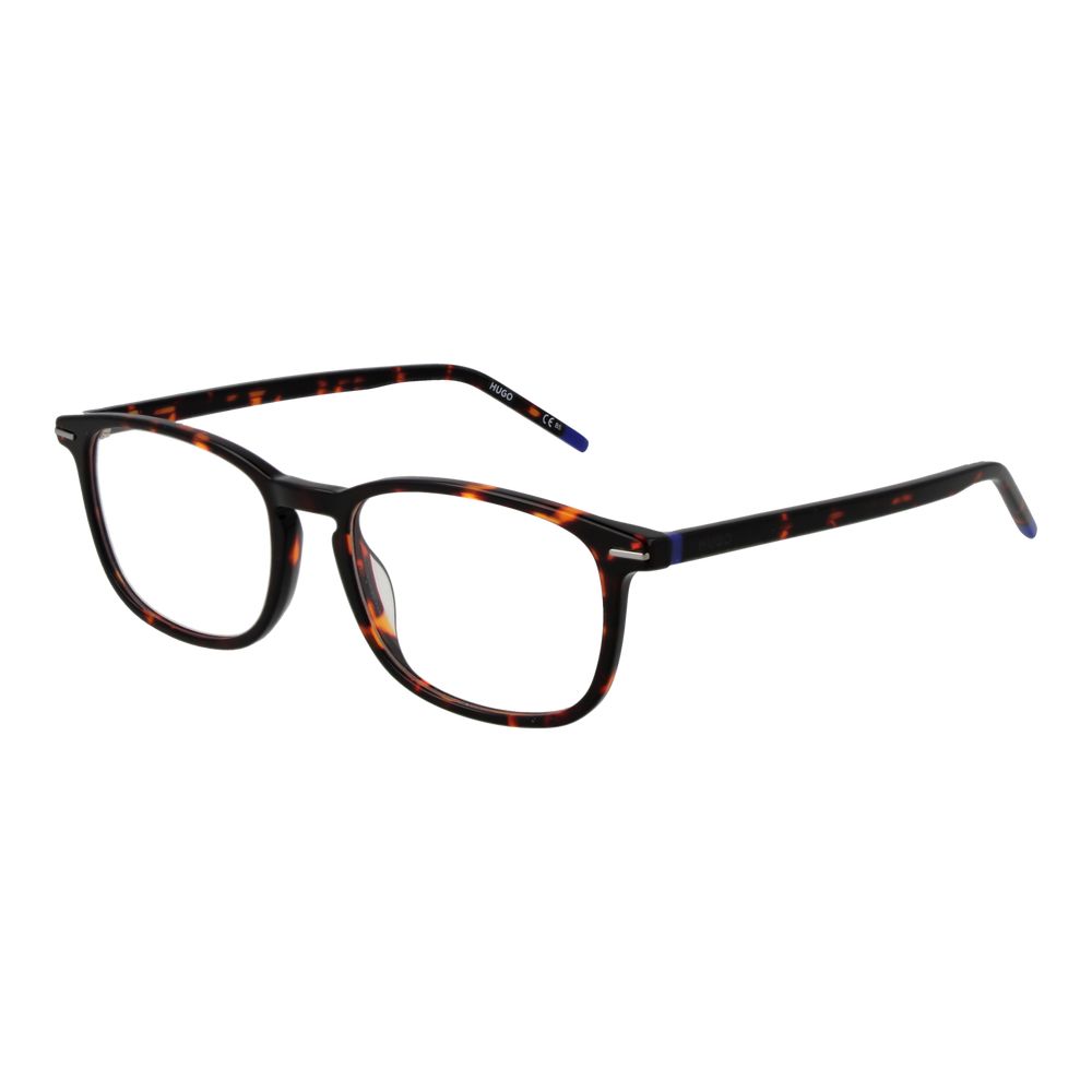 Hugo Boss Brown Acetate Rectangle Glasses Frames