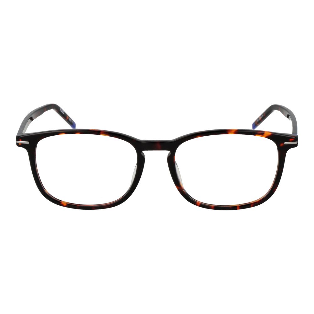 Hugo Boss Brown Acetate Rectangle Glasses Frames