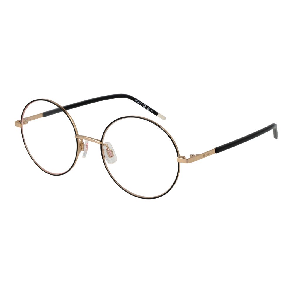 Hugo Boss Black Stainless Steel Round Glasses Frames