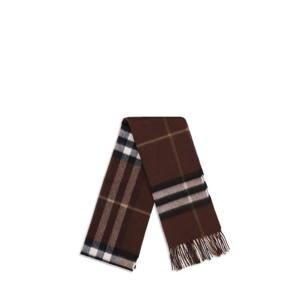 Burberry Women's Brown Cashmere Archive Check Scarf