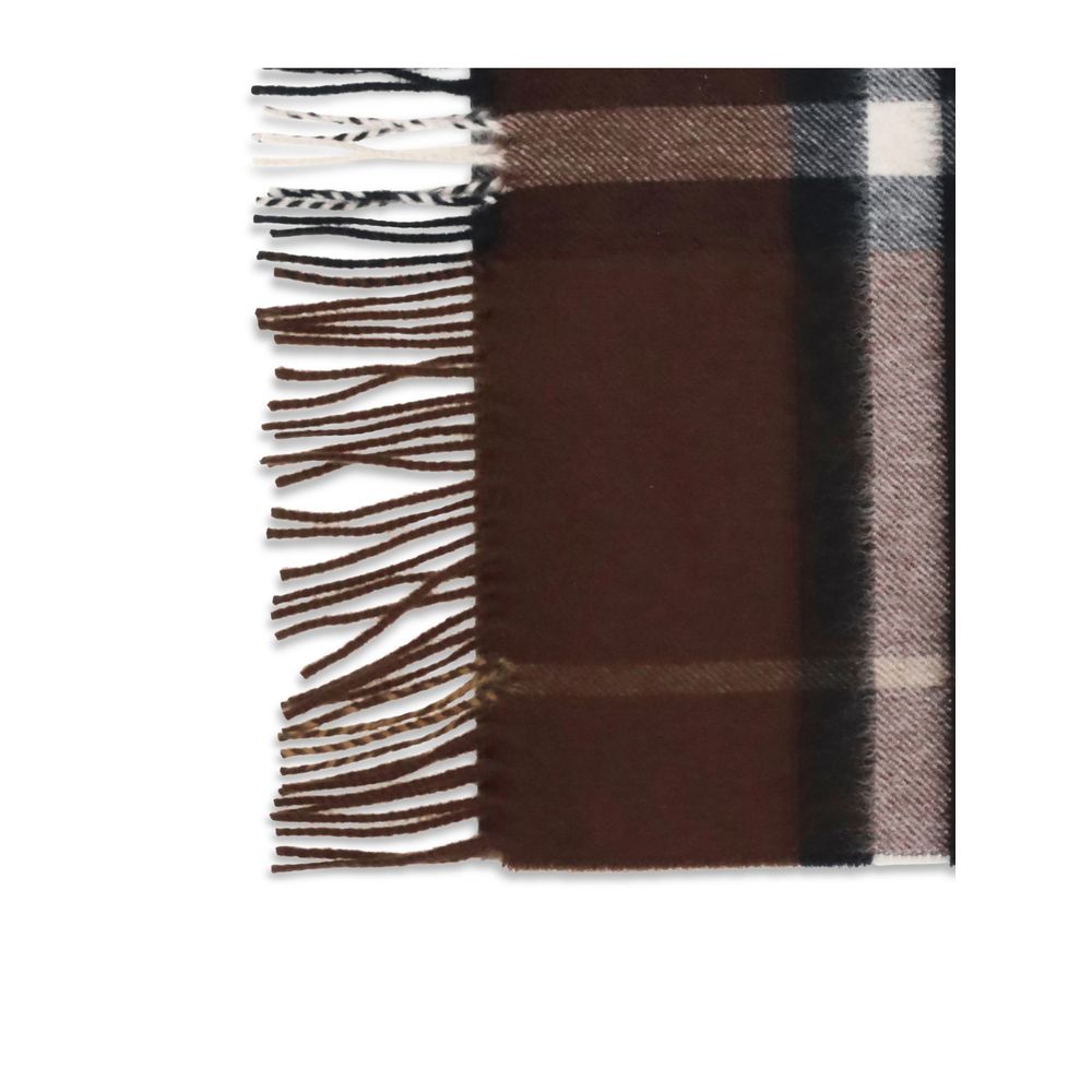 Burberry Women's Brown Cashmere Archive Check Scarf