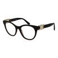 Tod's Women's Brown Acetate Round Full-Rim Eyeglass Frames