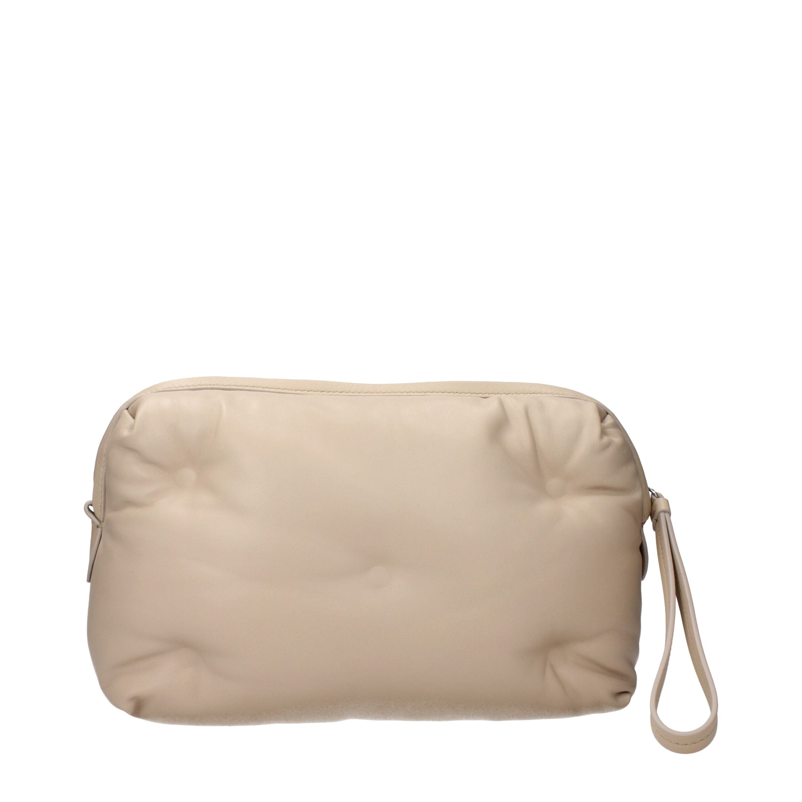 Maison Margiela Women's Beige Leather Clutch Shoulder Bag