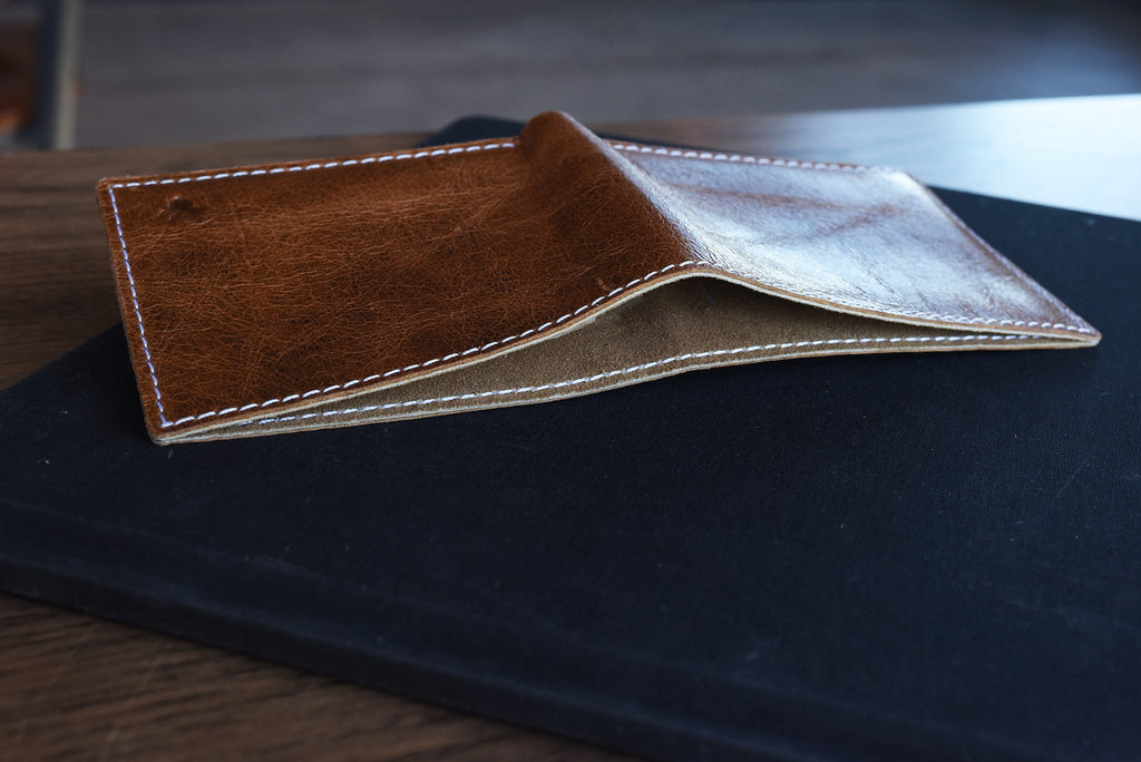 Men's Kiko X Bifold Leather Wallet — Tan