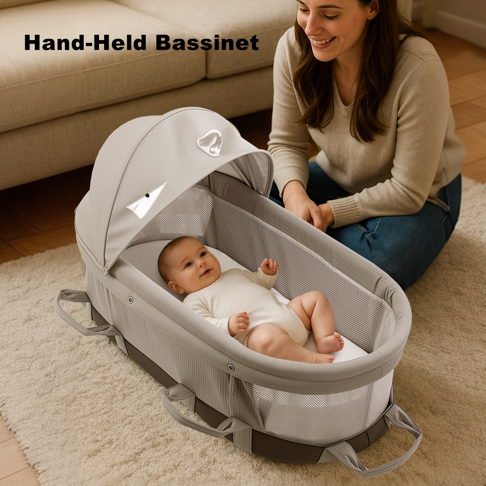 SUNVENO Portable Baby Travel Bassinet