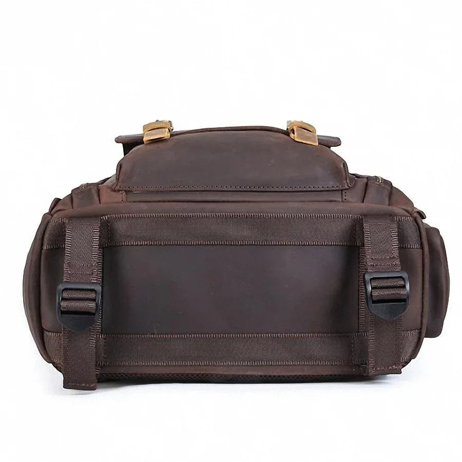 Steel Horse Leather Gaetano Full Grain Leather DSLR Camera Backpack