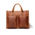 Men's Steel Horse Leather Dagmar Vintage Leather Briefcase Messenger Bag