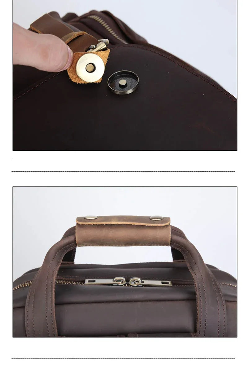 Steel Horse Leather Gaetano Full Grain Leather DSLR Camera Backpack